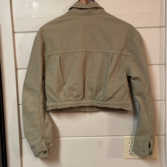 GRLFRND Lacy Cropped Denim Jacket Size XS. - Picture 7 of 12